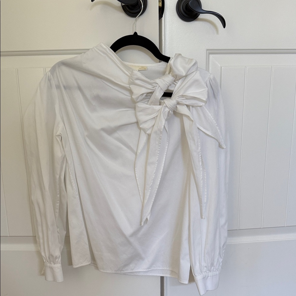 Anthropologie white blouse